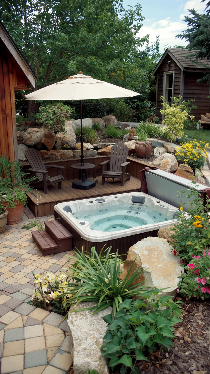 Balancing aesthetics and functionality in outdoor hot tub installations