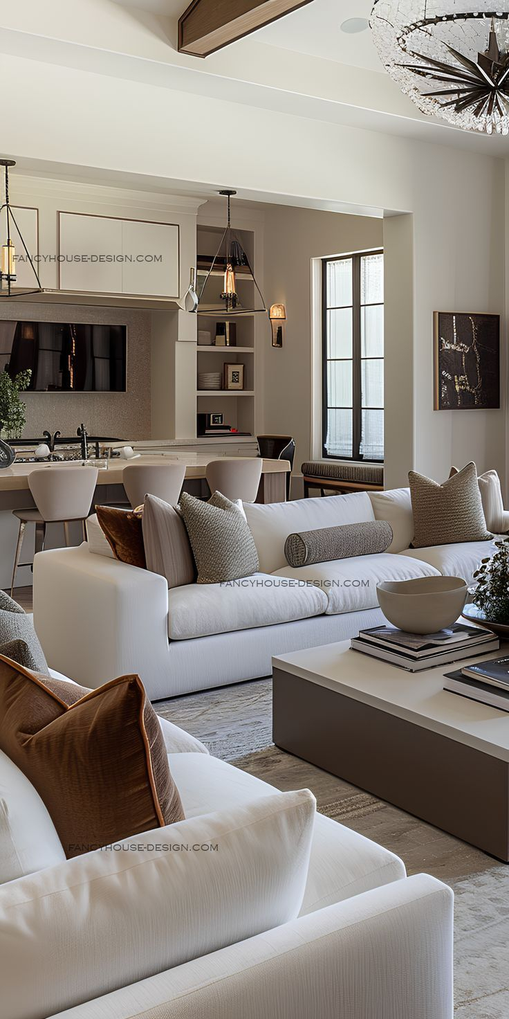 Balancing warmth and technology in one cohesive living room statement piece