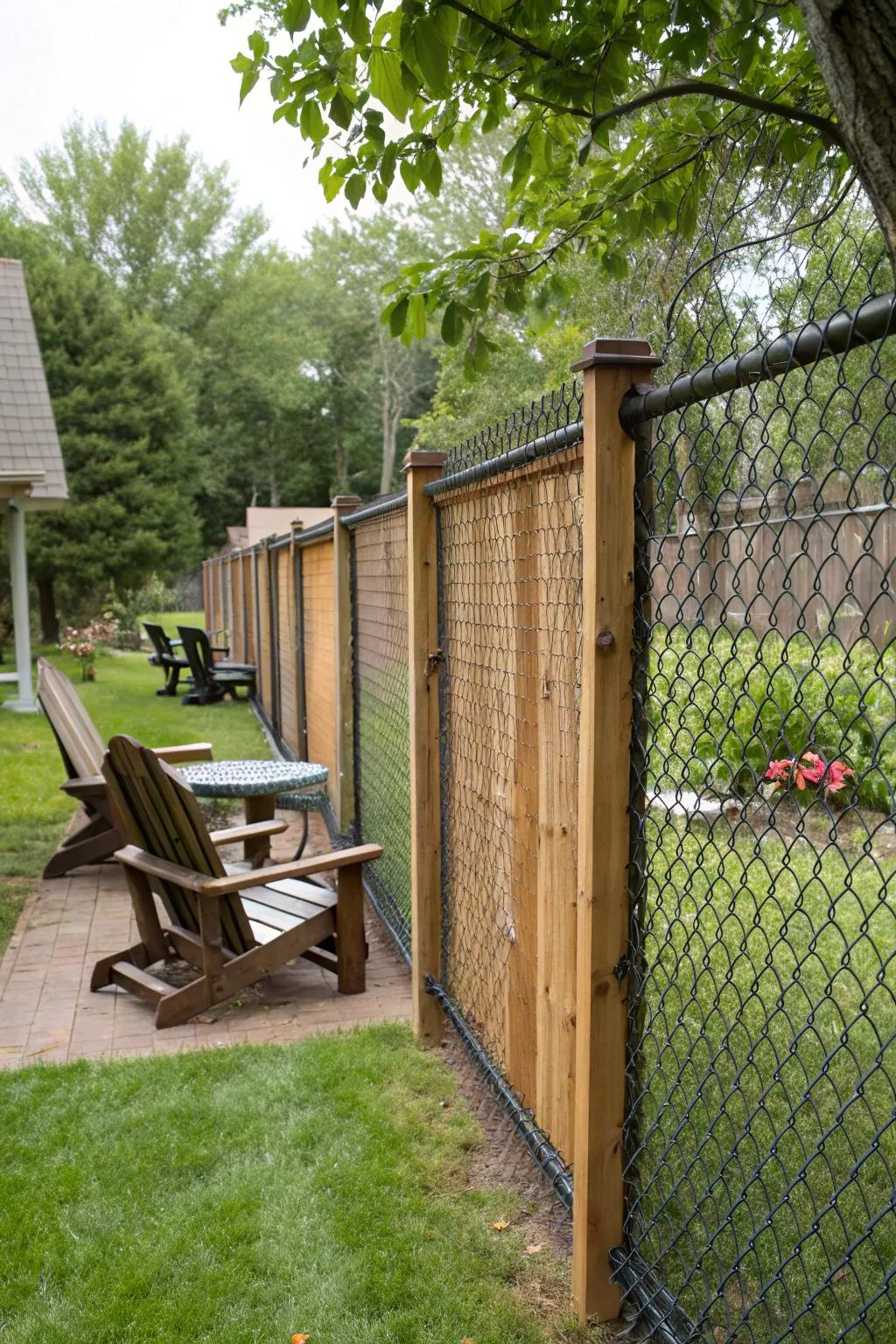 14+ Stylish Wood & Chain Link Fence Ideas with How to Soften Cold Chain Link Fences with Warm Wood Accents in 2026