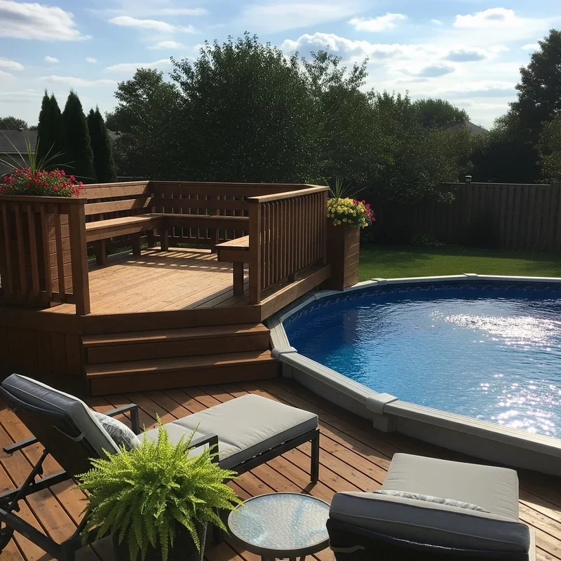 15 Above Ground Pool Deck Ideas On A Budget Design inside Landscaping Around Above Ground Pool