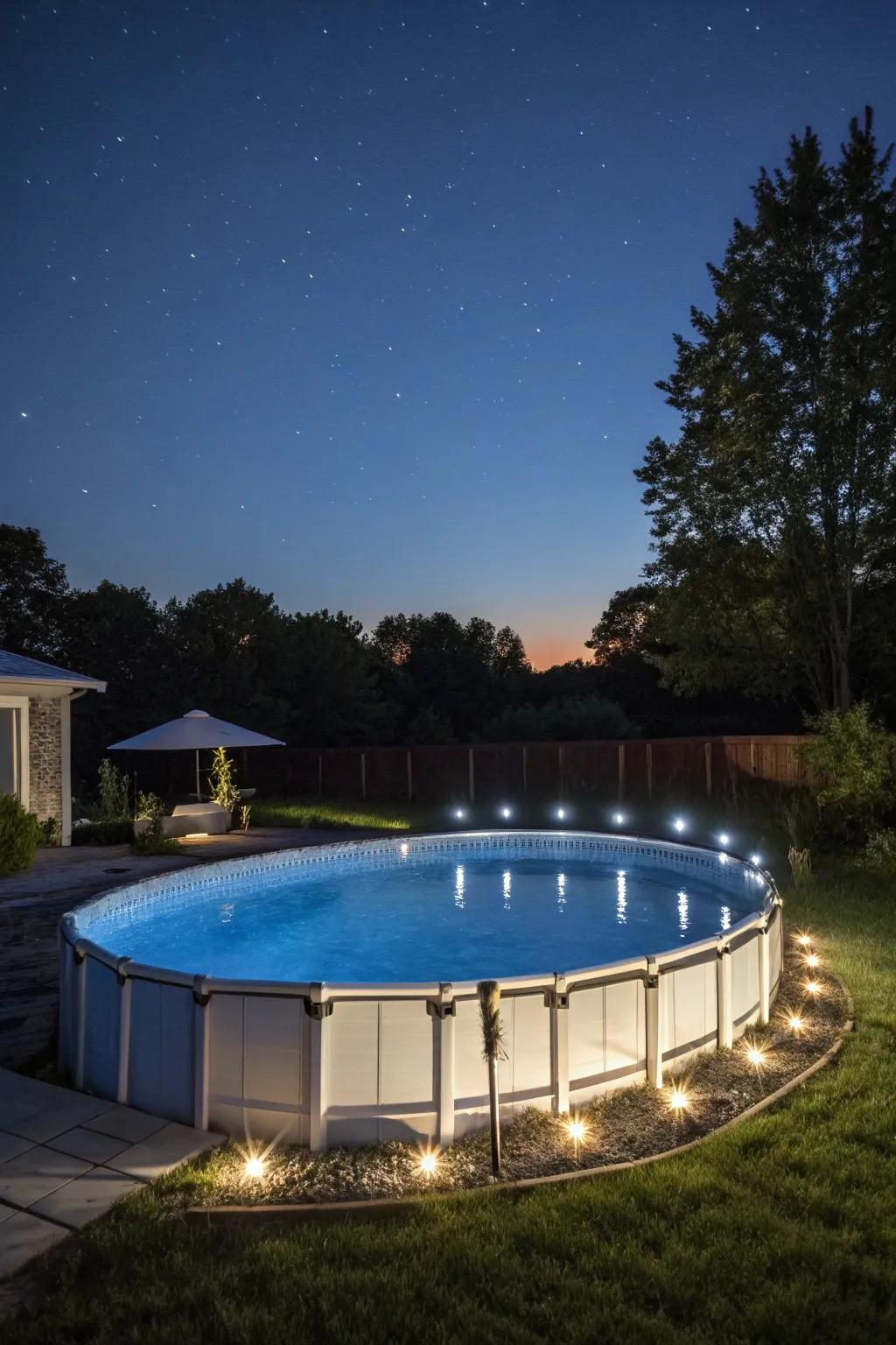 15+ Creative Above Ground Pool Lighting Ideas throughout Pool Lighting For Above Ground Pools