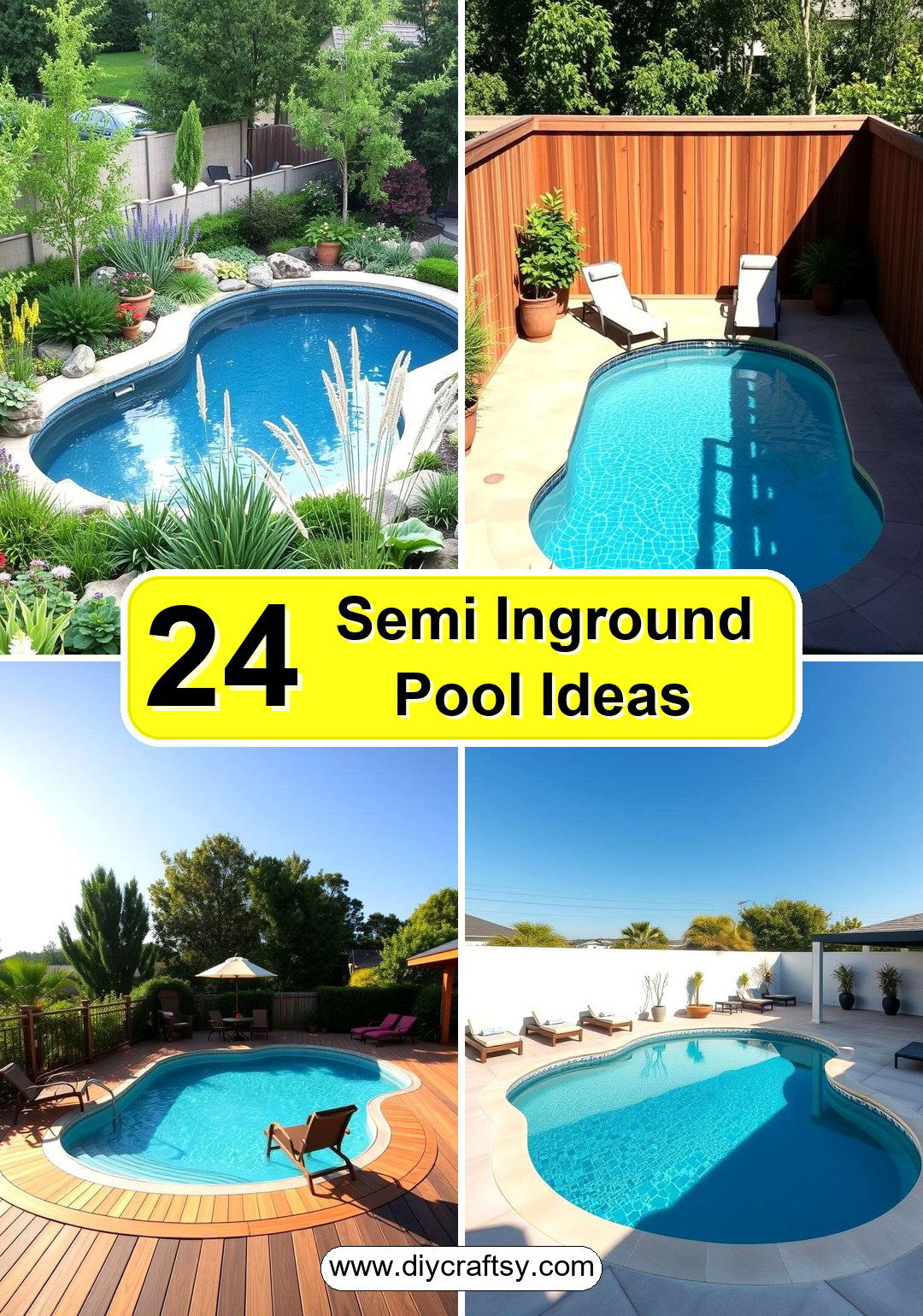24 Semi Inground Pool Ideas For Backyard Landscaping intended for Practical Design Tips for Blending Semi Inground Pools with Natural Landscaping