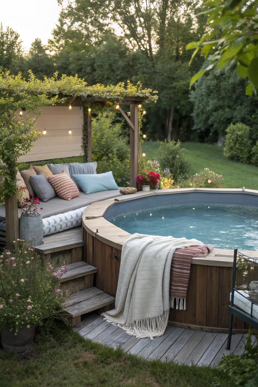 9+ Inspiring Above Ground Pool Oasis Ideas intended for Landscaping Around Above Ground Pool