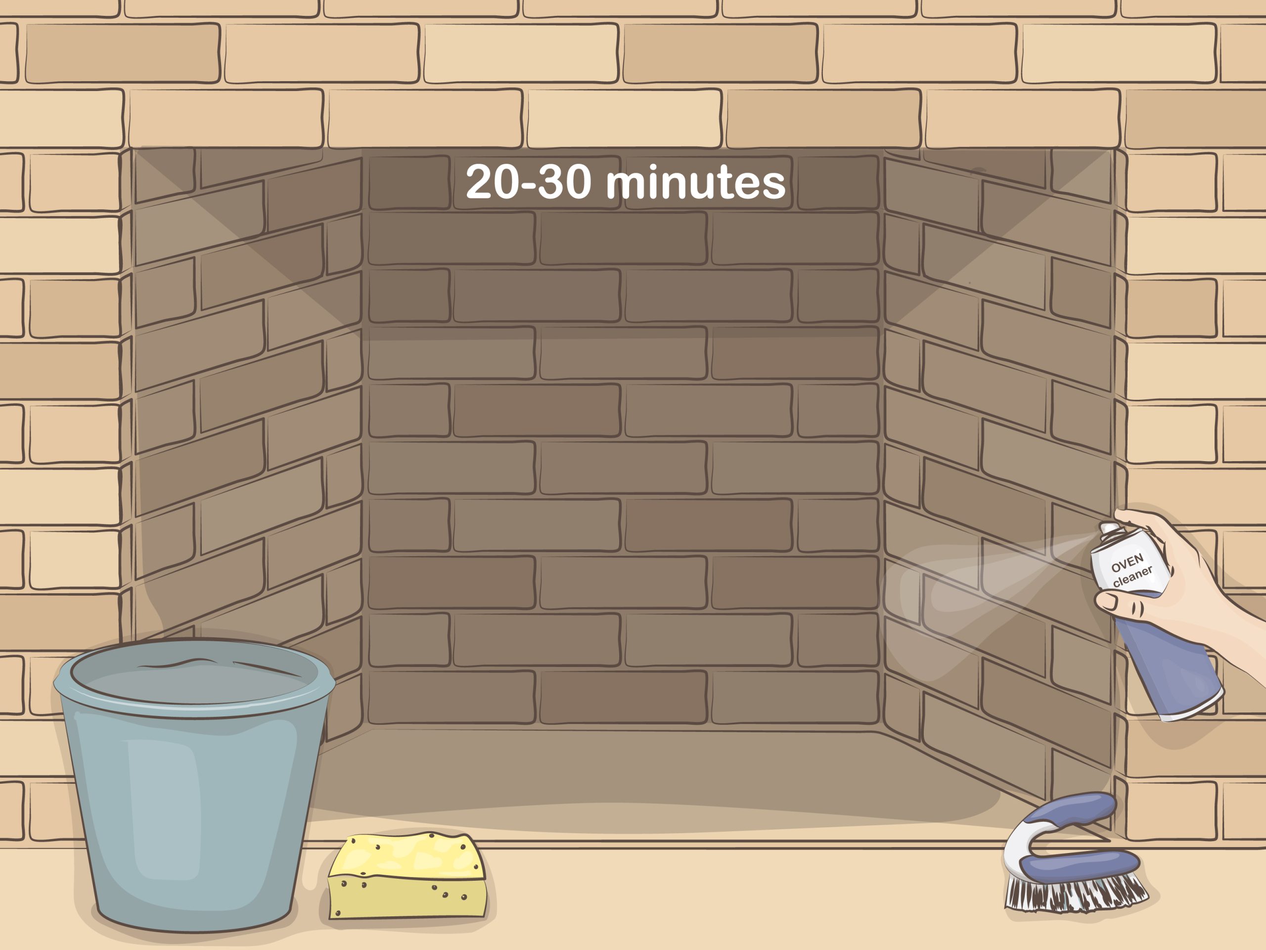 Clean Brick Fireplace pertaining to How Do I Clean Bricks On A Fireplace