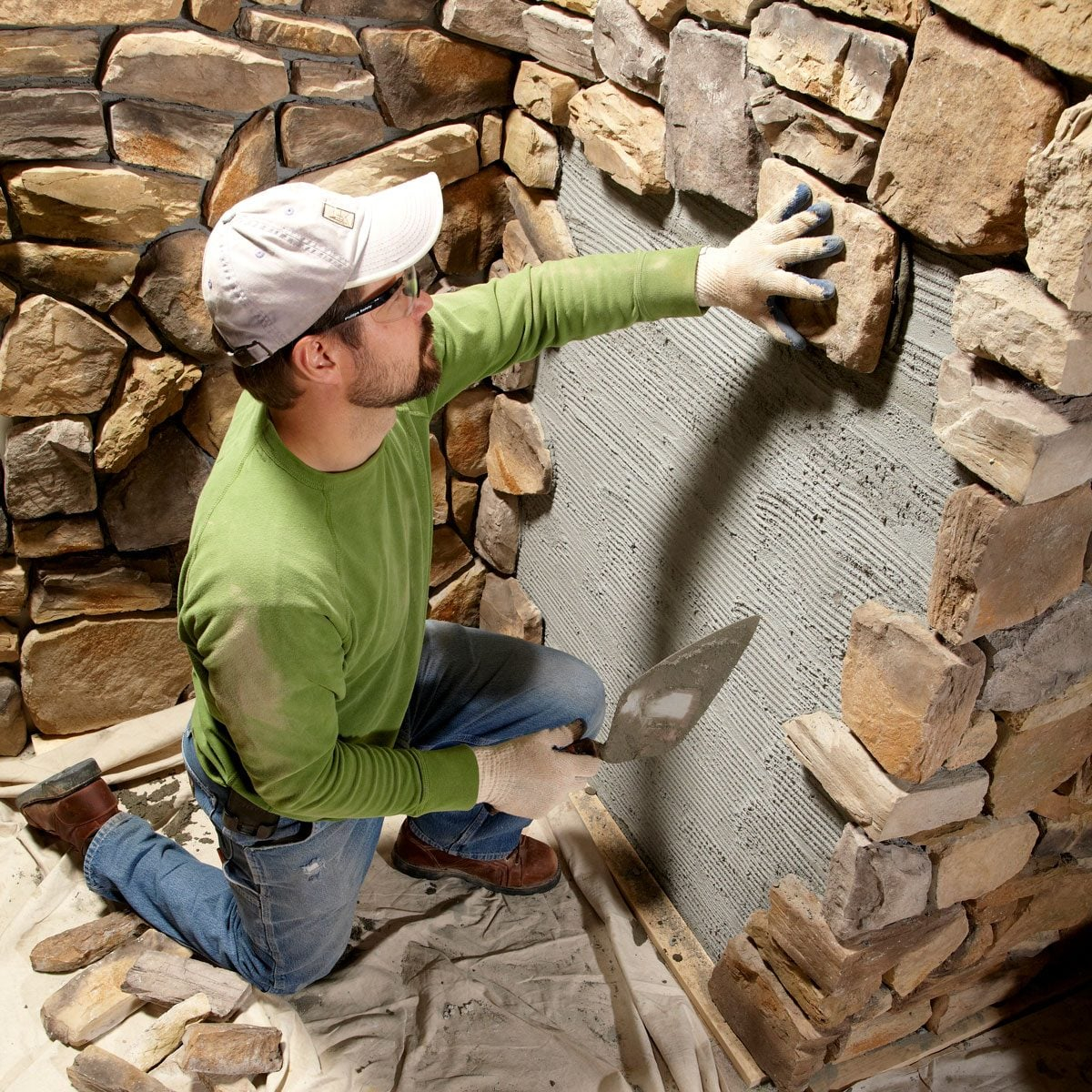 Diy Stone Veneer Exterior How To Install Stone Veneer On The Front Of pertaining to Achieve Old World Elegance With This Practical Stone Veneer Installation Plan