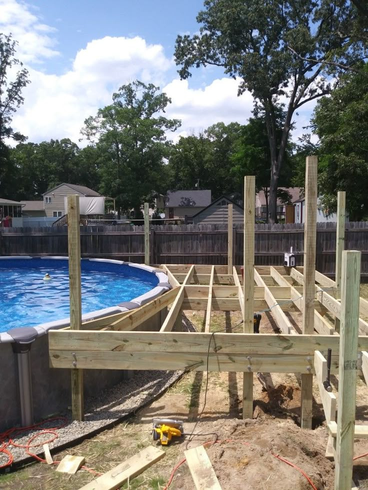 Frame Deck Around Pool At James Reis Blog with Common mistakes homeowners make when framing their first pool deck
