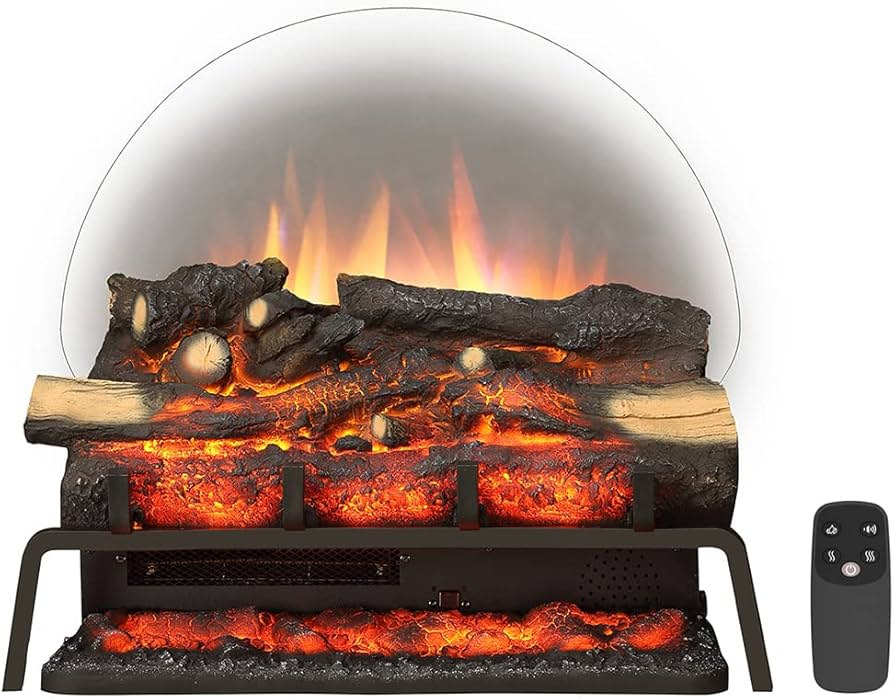 Freestanding Electric Log Fireplace intended for Why Homeowners Are Ditching Wood Logs for Electric Inserts This Year
