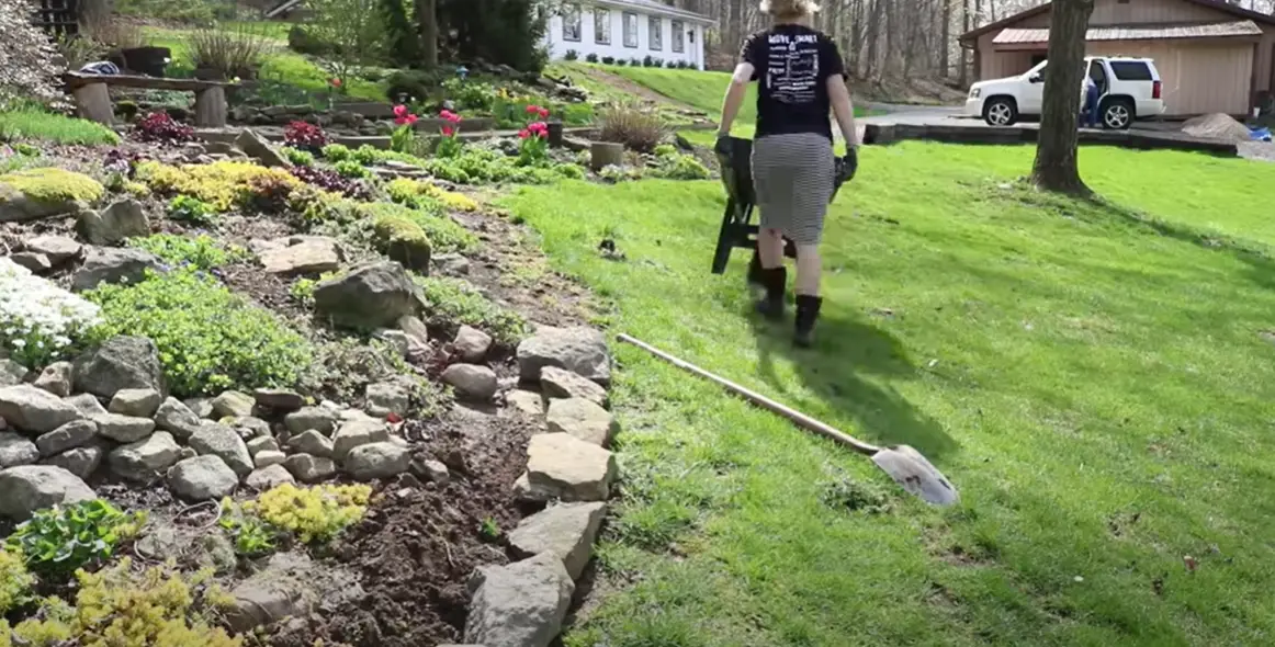 How To Build A Rock Garden Border? - Gardenprofy with How Deep Should Landscape Rock Be
