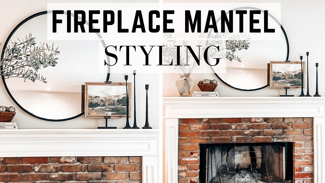 How To Decorate A Fireplace Mantel With A Mirror: Stylish Tips ... pertaining to What To Hang Above Fireplace