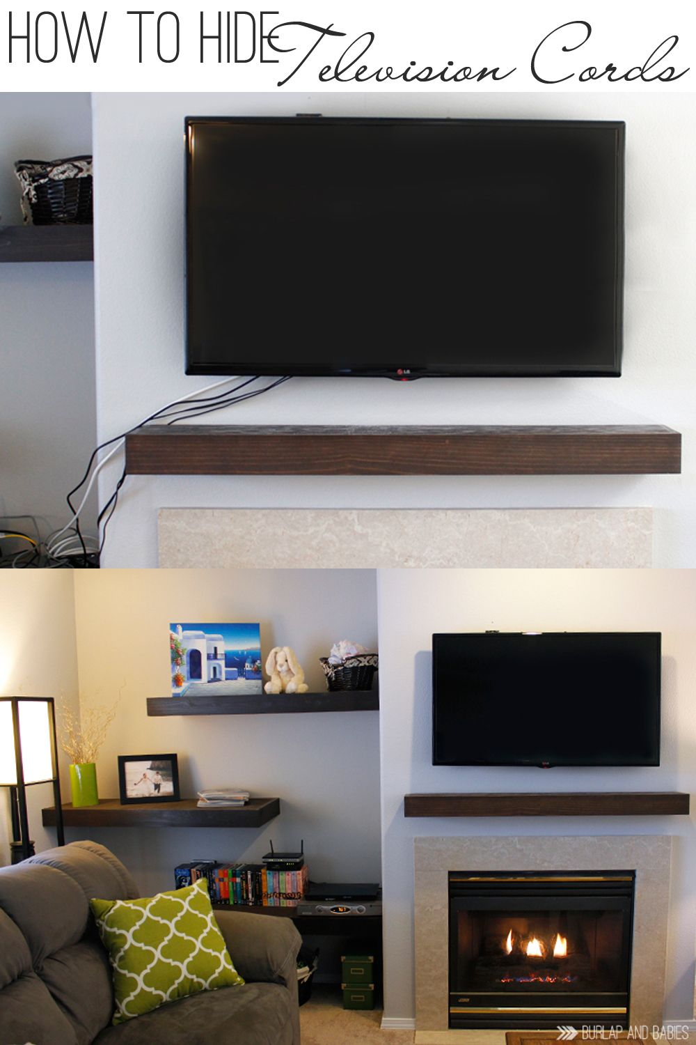 How To Hide Tv Cords | There Is Nothing That Messes Up A Beautiful Room ... inside How To Hide Tv Wires Above Fireplace