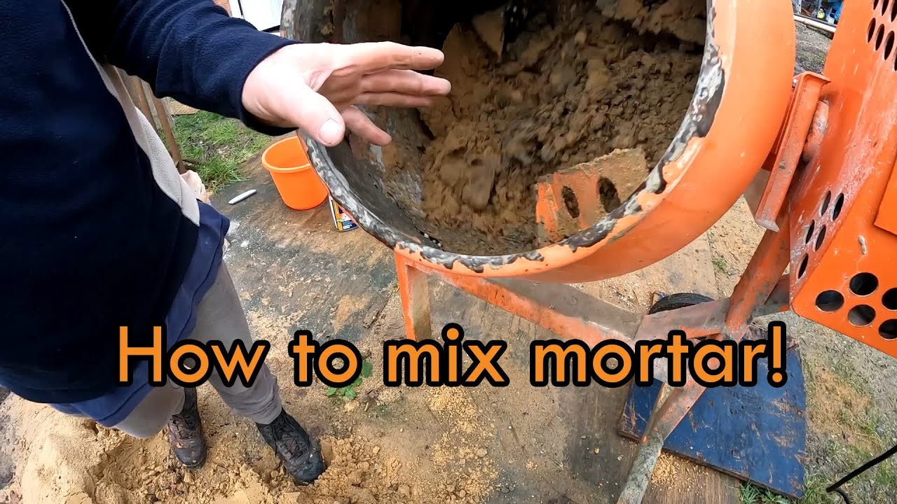 How To Mix Bricklayer's Mortar Like A Pro! - Youtube regarding High Temp Mortar For Fireplace