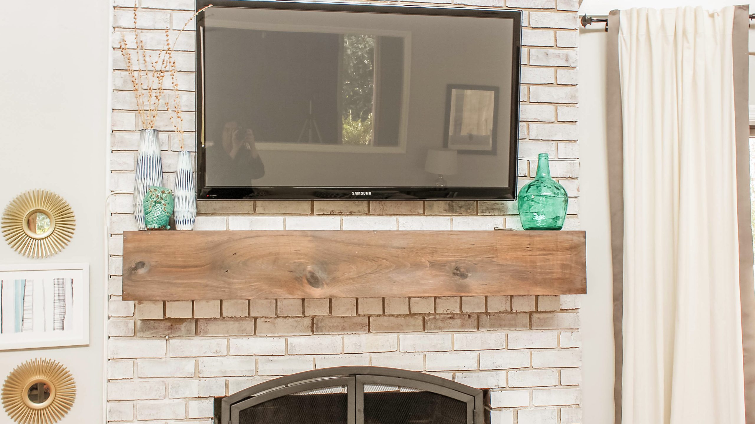 How To Mount A Flat Screen Tv Over Brick Fireplace – Mriya.net with regard to Install Tv On Brick Fireplace