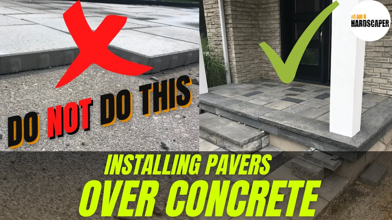 Installing Concrete Pavers Make The Perfect Pathway By Adding Concrete intended for Pavers On Top Of Concrete Patio