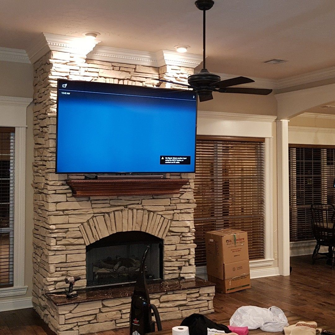 Mounting Tv On Stone Fireplace Mantelmount – How To Mount Your Tv regarding How to safely mount a TV on an uneven stone fireplace without cracking the rock