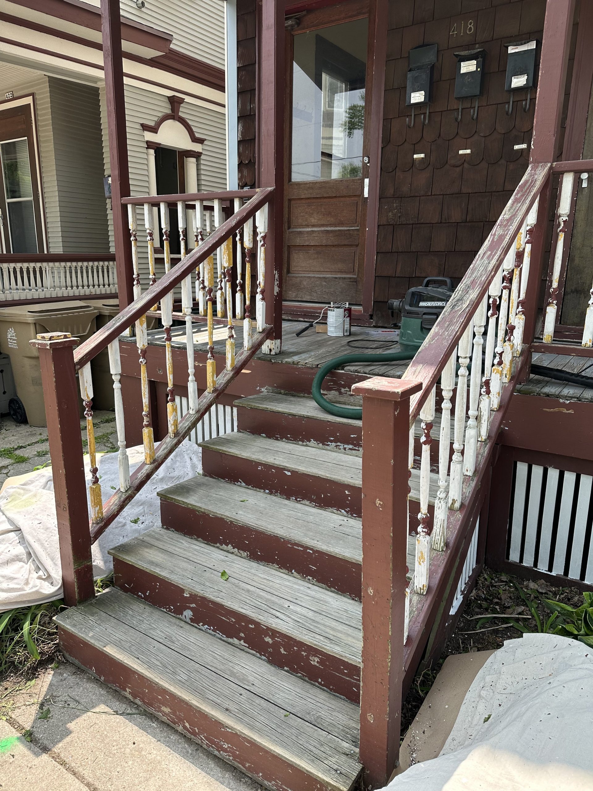 Porch Refresh | Lange's Painting: Residential Exterior Refresh In ... within How to Repaint a Weathered Wood Porch Without Hiring a Pro in 2026