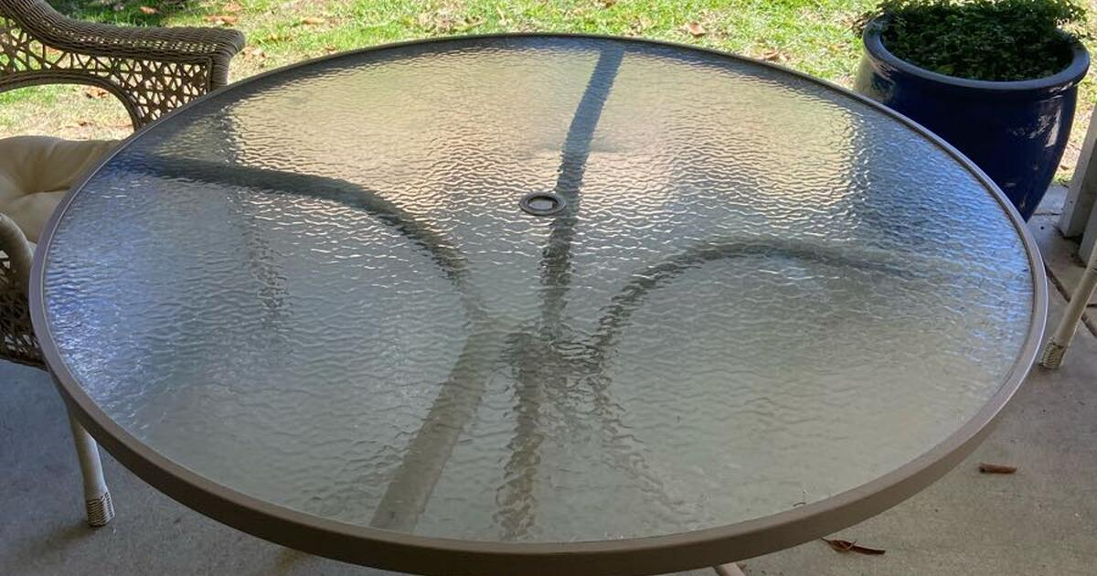 Round Glass Patio Table For Free In San Marcos, Ca | For Sale & Free ... regarding Why Your Round Glass Patio Table Keeps Breaking and How to Stop It in 2026