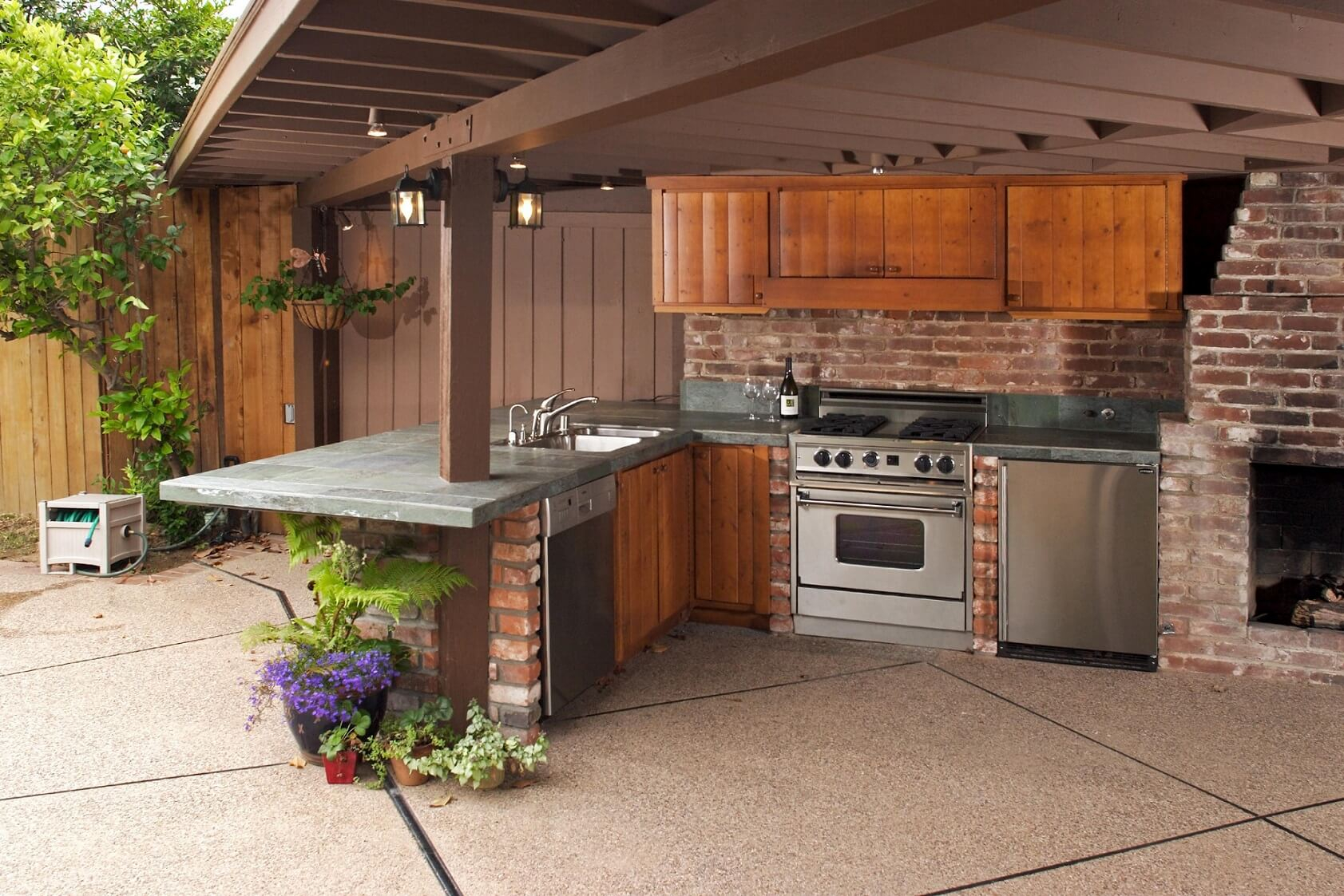 Small Outdoor Kitchen Ideas For Small Spaces within Smart Layout Ideas for Small Patios With Big Cooking and Heating Needs
