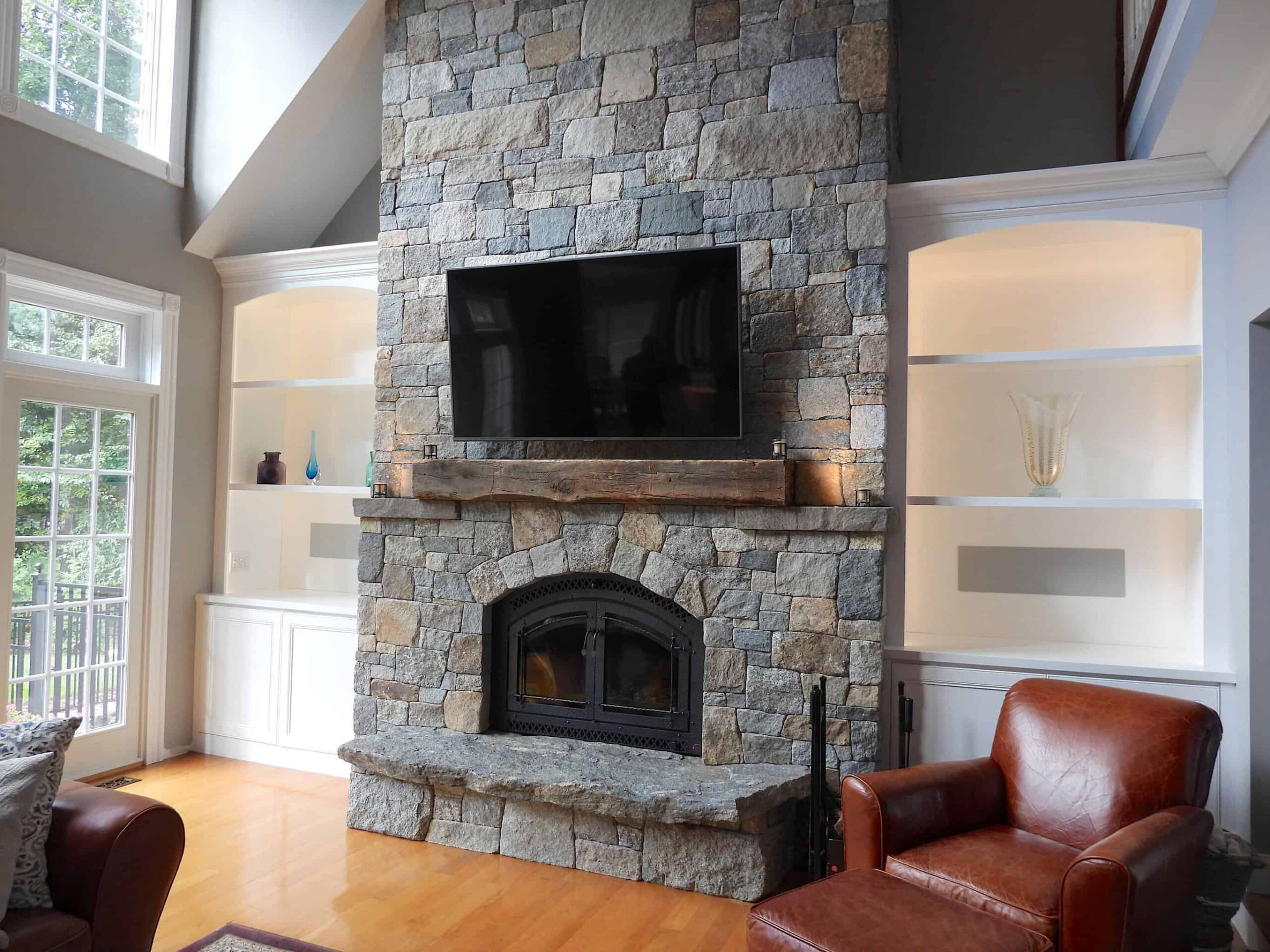 Timeless Designs Of Stone Fireplaces: Crafting Elegance In Every Mantel intended for The Simple 1-to-1 Mix That Transforms Dark Stone Fireplaces