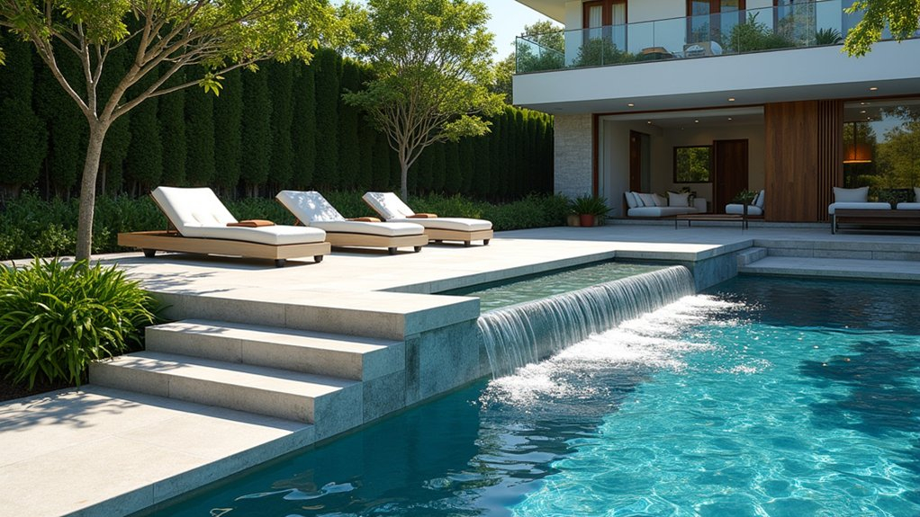 15 Pool Ideas With Tanning Ledge Spaces To Soak Up The Sun - Love ... within Transforming Shallow Water Into a Sunbathing Oasis With Tanning Ledges
