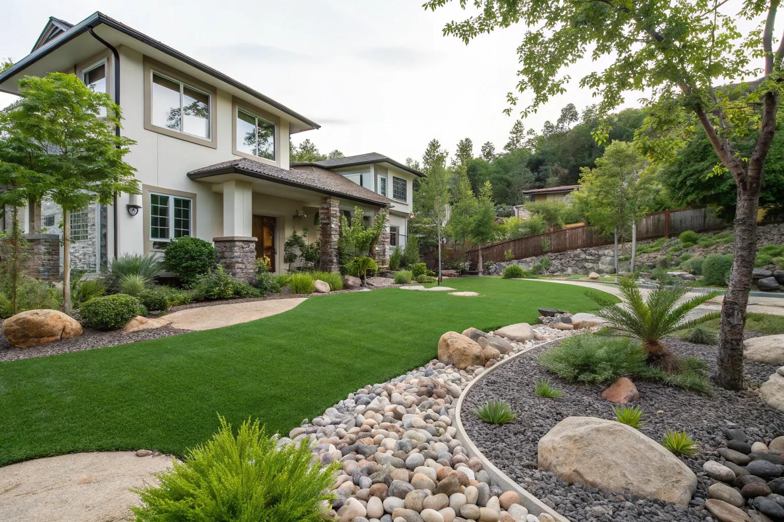 17+ Inspiring Arizona Front Yard Landscaping Ideas throughout What Landscape Architects Want You to Know Abouters Are Turning to White Boulders for Modern Garden Aesthetics
