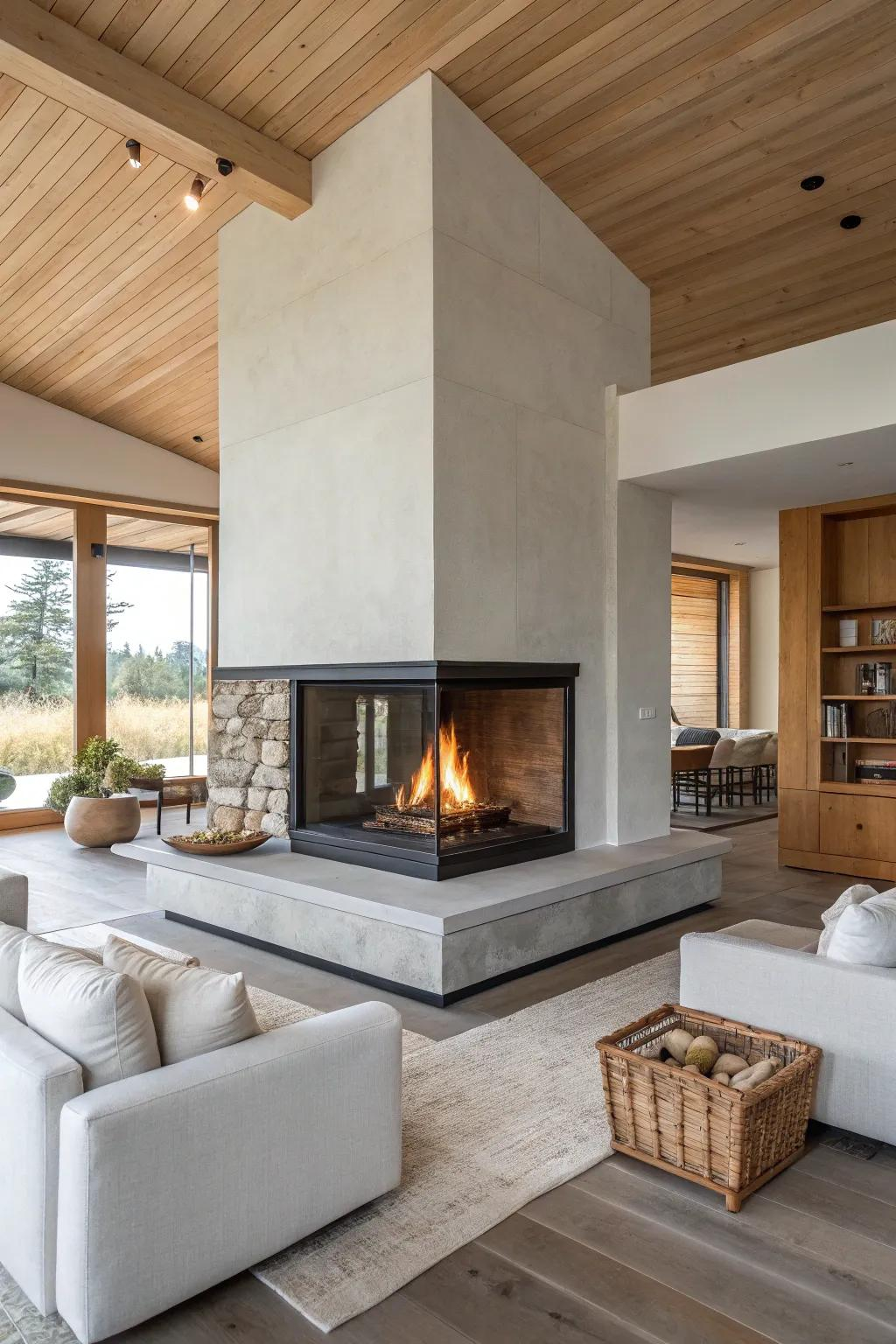 17+ Stylish Modern Fireplace Hearth Ideas - Vervilla with A practical guide to transforming your old gas hearth into modern electric warmth