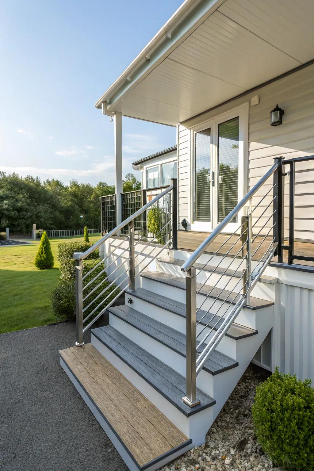 20+ Stylish Mobile Home Deck Ideas - Garden.eco regarding Expert Advice on Building Safe and Stylish Decks for Mobile Homes