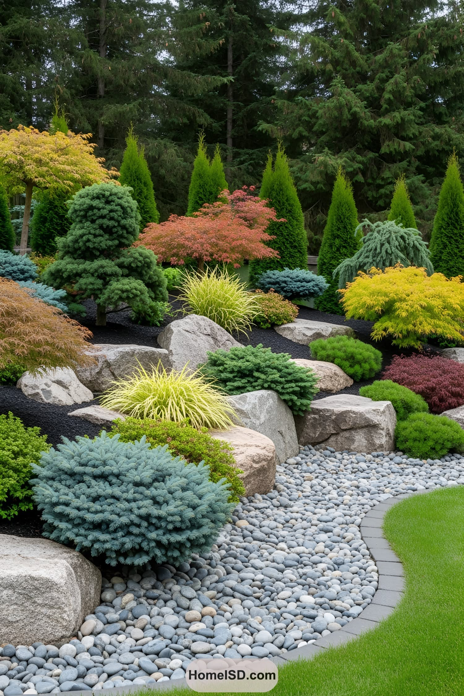 24 Landscaping Ideas With Boulders To Rock Your World | Rock Garden ... for Large White Stones For Landscaping