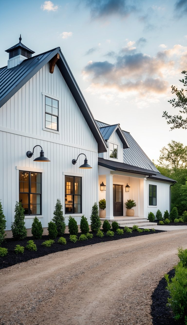 24 Modern Farmhouse Exterior Design Ideas: Cozy Charm Meets ... throughout Manufactured Home Front Porch Ideas