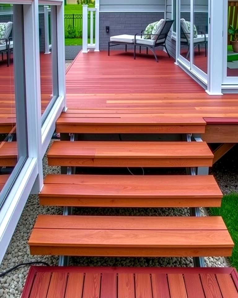 25 Deck Steps Ideas For A Safe And Stylish Entry with regard to Expert Advice on Building Safe and Stylish Decks for Mobile Homes