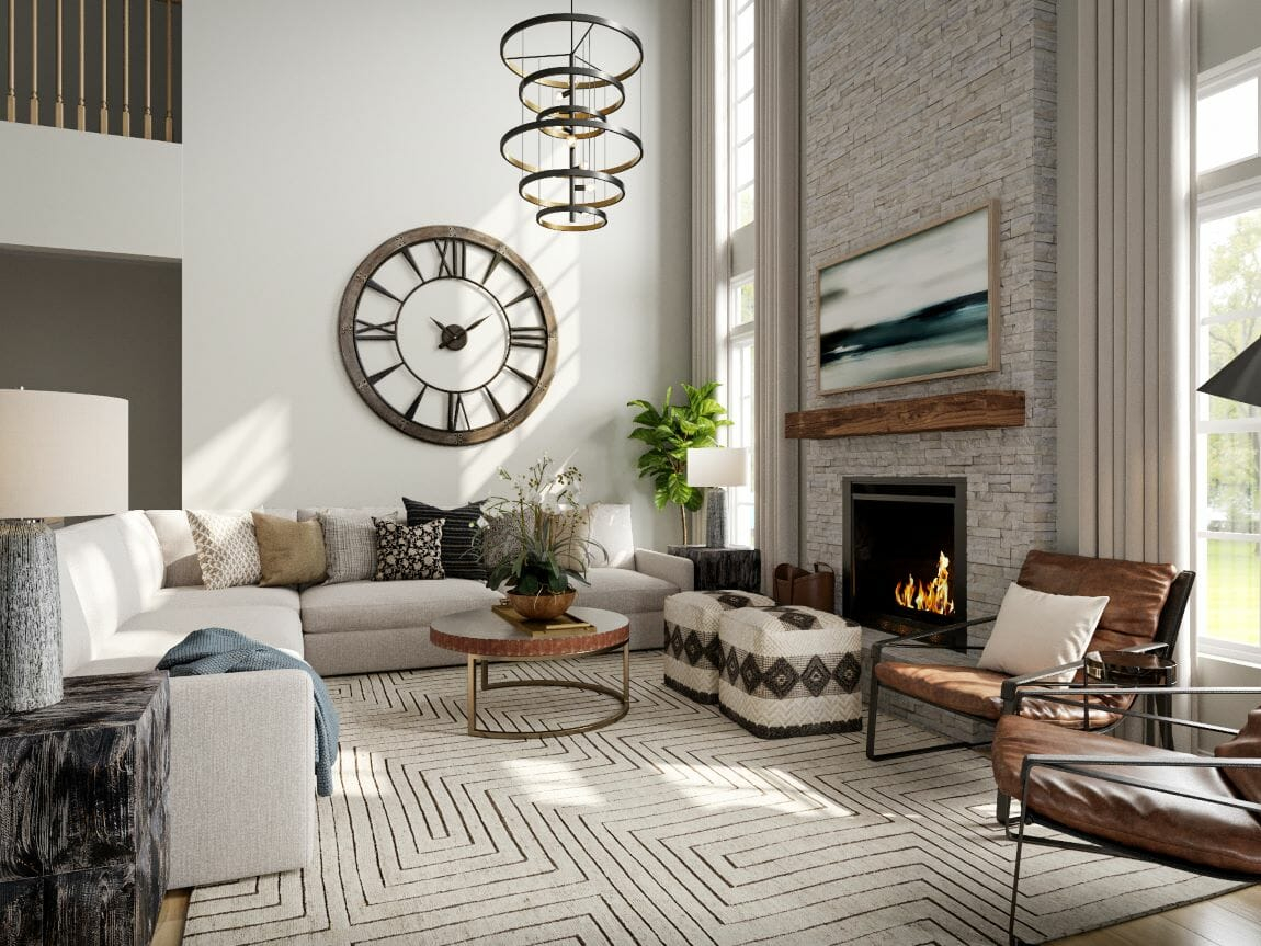 30 Best Two Story Living Room Designs That Will Give You Huge Vibe with How Meets Practical Living to Maximize C in These Two Story Porurb Appeal With Twoch Designs
