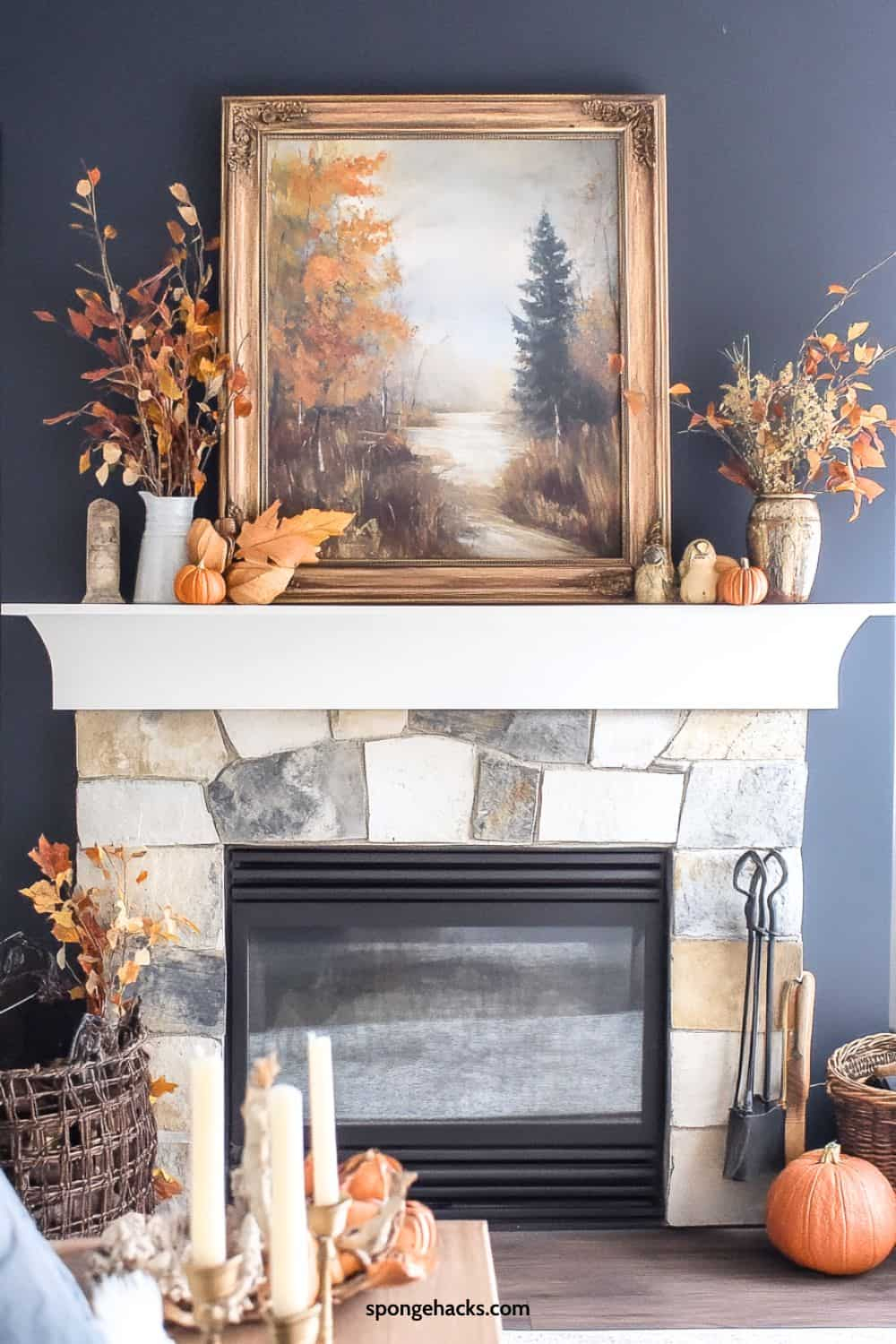 31 Fall Mantle Decor Ideas (For The Fireplace) regarding Fireplace Mantel Ideas For Fall