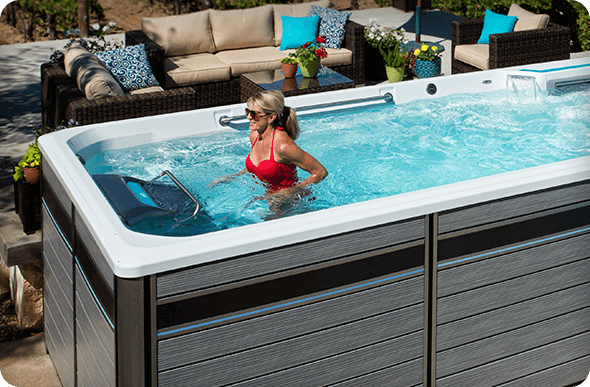 4 Best Dual Zone Swim Spas: An Expert Review throughout Hot Tub Above Ground Pool