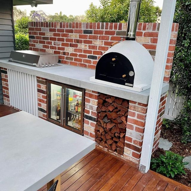 Authentic Wood Fired Pizza Oven For Your Outdoor Kitchen pertaining to The Real Cost of Building an Outdoor Kitchen with a Pizza Oven and How to Budget for It