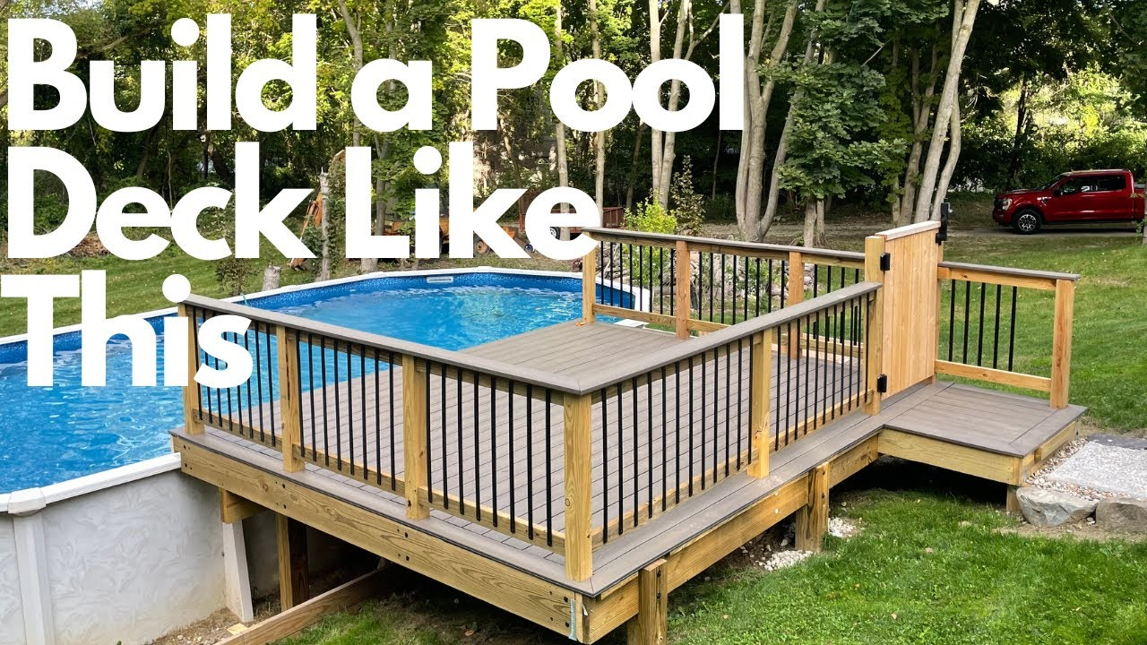 Building A Deck Around A Pool inside Above Ground Pool Built Into Deck