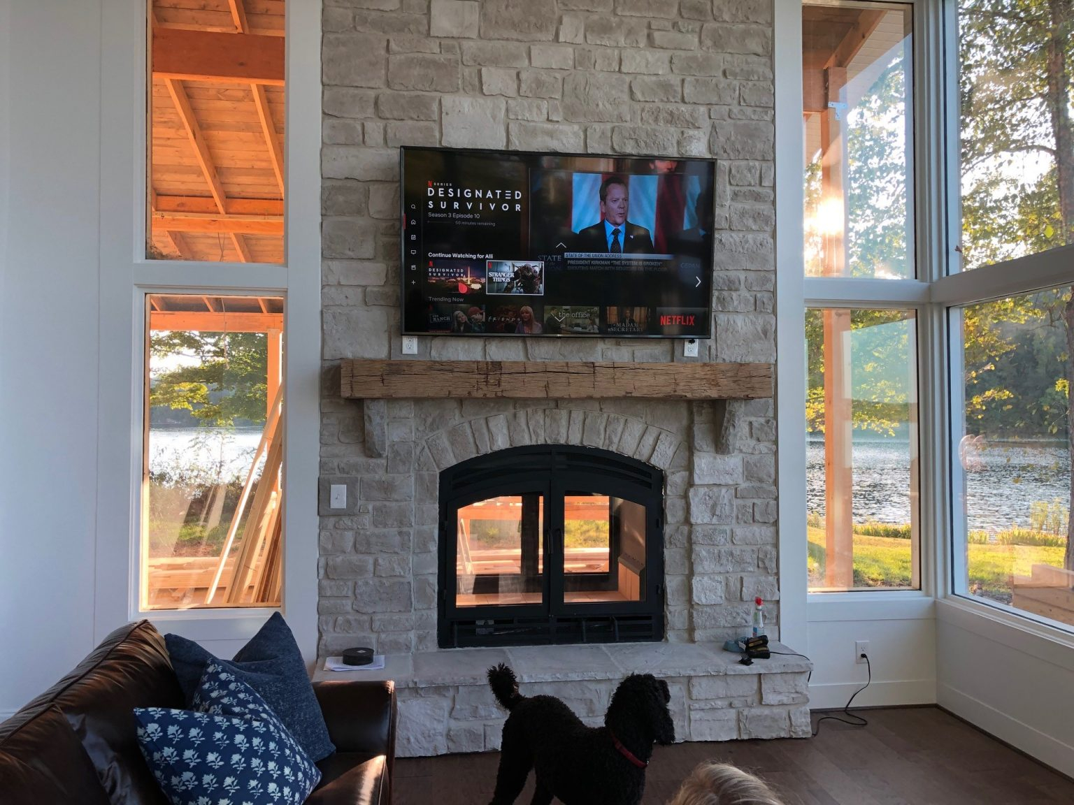 Can You Hang A Tv Over A Wood Burning Fireplace | Detroit Chinatown throughout Tv Above Gas Fireplace Ideas