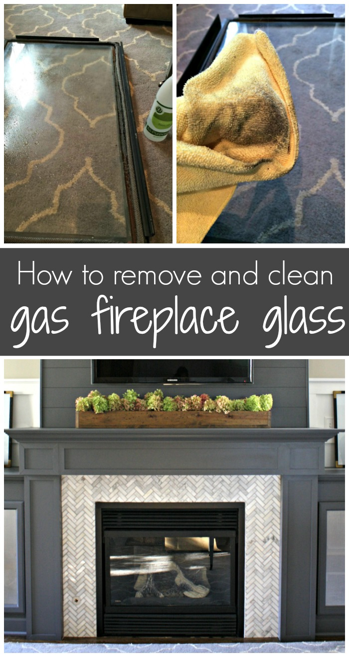 Cleaning The Inside Of Gas Fireplace Glass | Thrifty Decor Chick ... pertaining to How to Clean Gas Fireplace Glass Without Scratching It in 2026