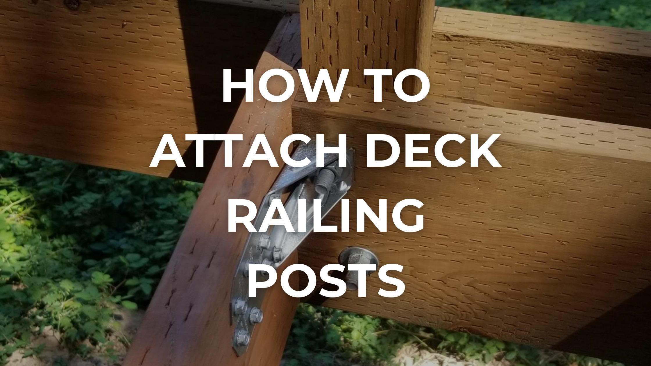 How To Attach Deck Railing Posts | Premium Decking Supply with How To Put Handrails On A Deck