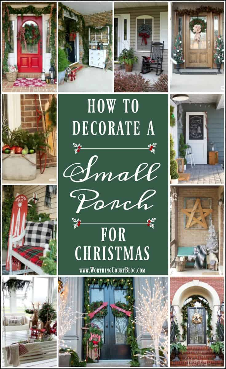 How To Decorate A Small Porch For Christmas - Worthing Court | Diy Home ... throughout Front Porch Xmas Decor Ideas