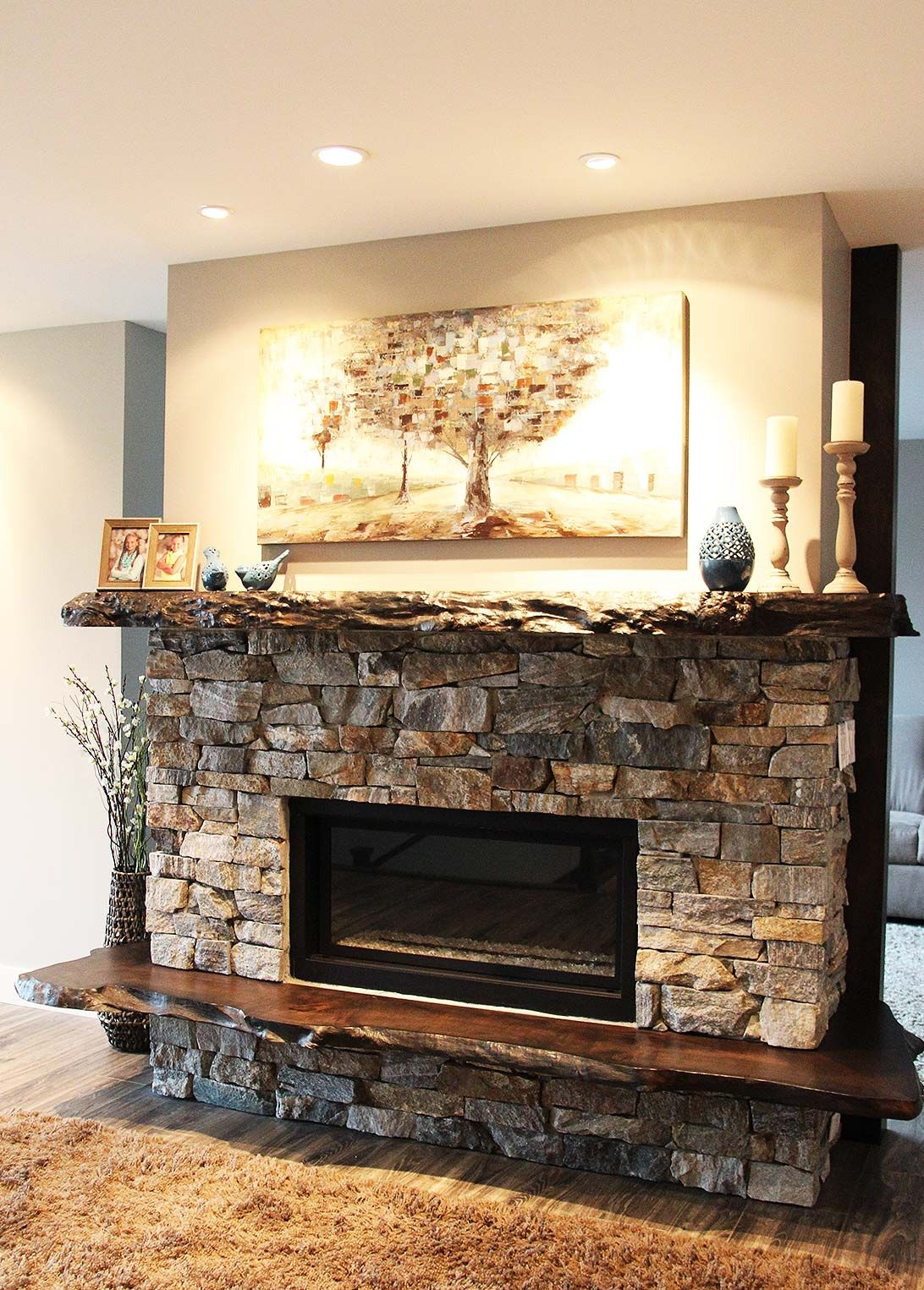 How To Make A Mantel On A Stone Fireplace At Dennis Santiago Blog within Electric Stone Fireplace With Mantel