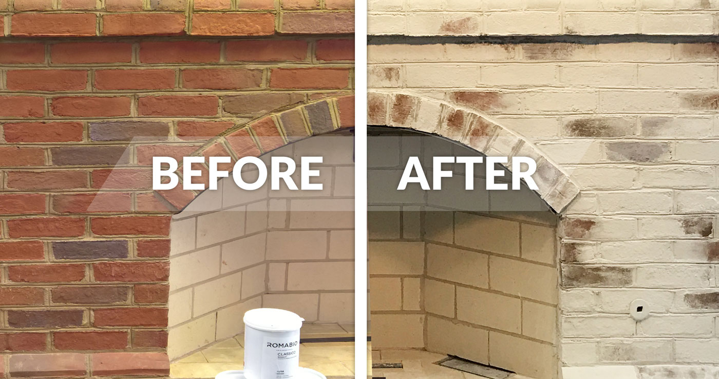 Lime Wash For Brick Fireplace – Mriya.net within Removing Paint From Brick Fireplace
