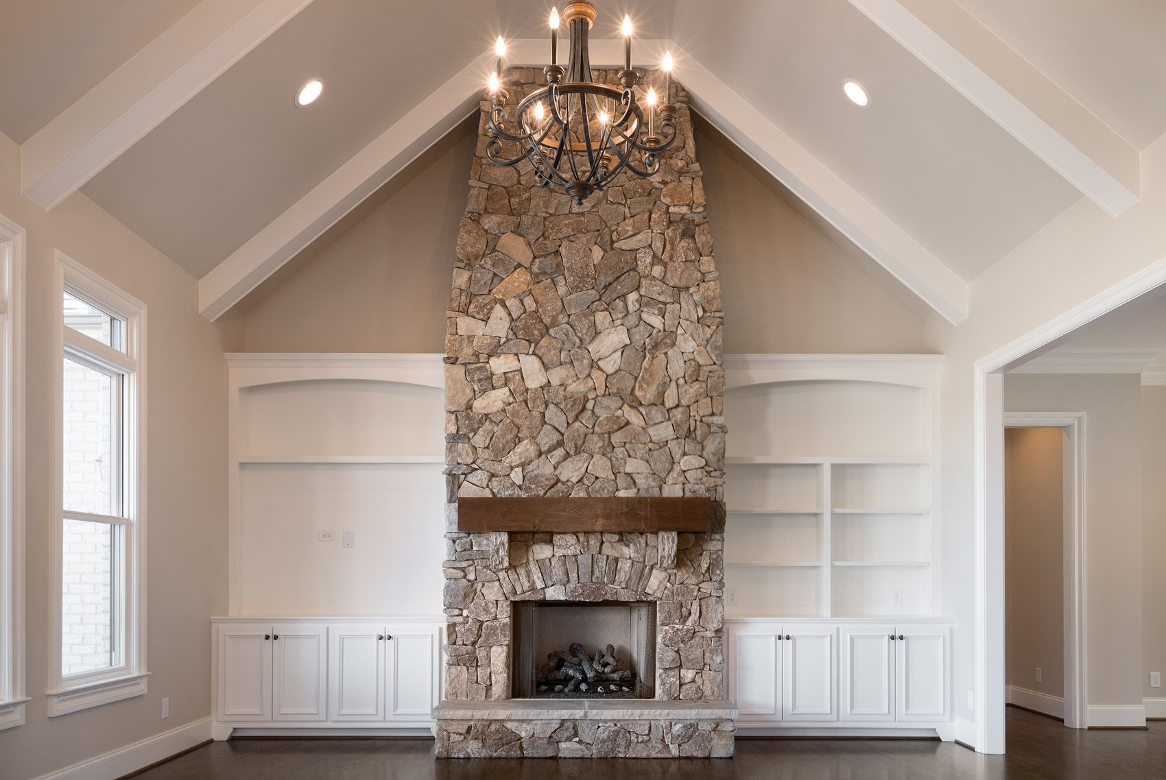 Mantel Height Vaulted Ceiling At Leo Bunker Blog pertaining to How Ceiling Height Changes the Perfect Mantel Placement for Your Living Room