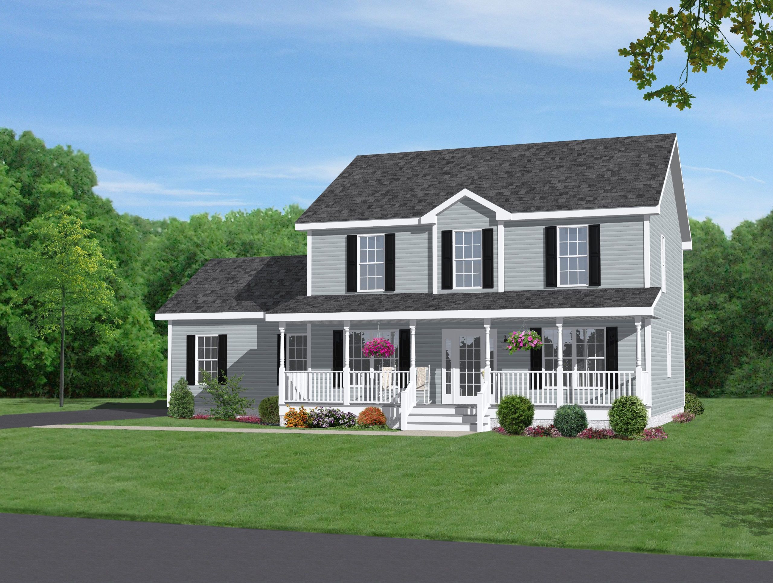 Marvelous Two Story House Plans With Front Porch Ideas - House Floor Plans throughout 2 Story House With Front Porch