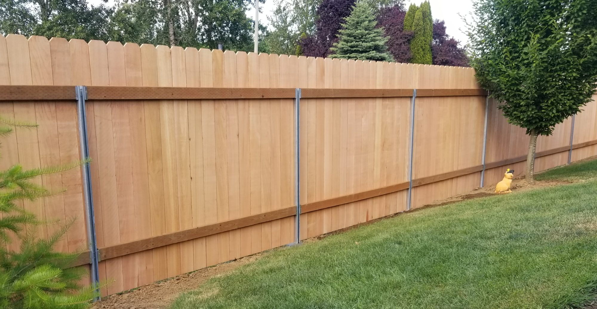 Metal Fence Post For Wood Fence within Metal Fence Posts For Wood