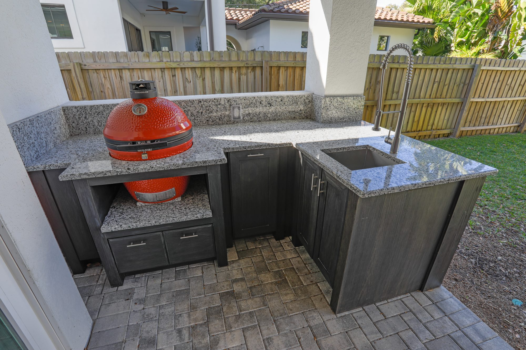 Outdoor Kitchen Kamado At Abigail Schardt Blog in The Art of Integrating a Kamado Grill Into Your Custom Backyard Setup