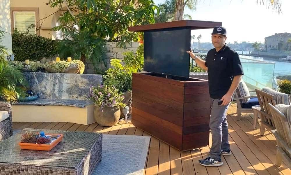Outdoor Tv Cabinet Ideas - Easy Guide intended for Outdoor Tv Console Hutch 75 Inch