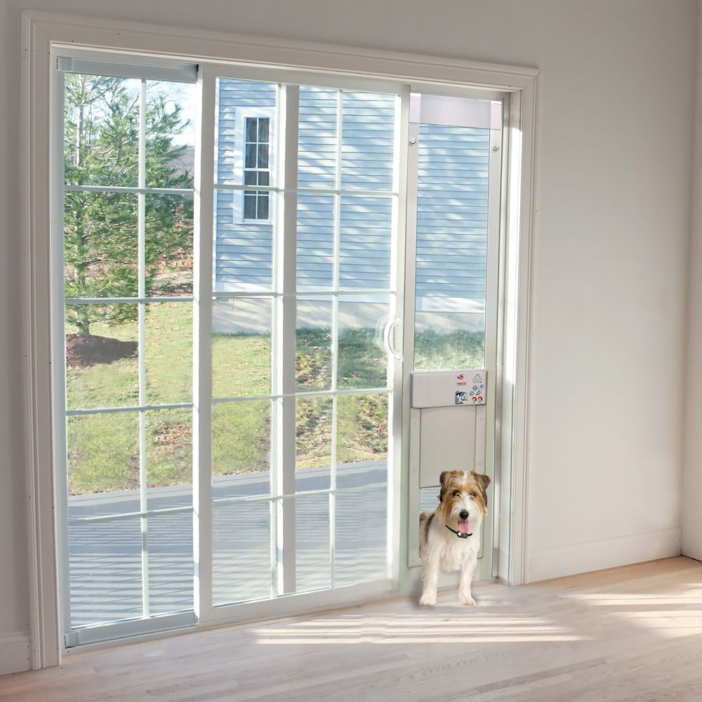 Power Pet Low-E Fully Automatic Patio Door - Medium (Extra Tall ... throughout Sliding Patio Door With Dog Door