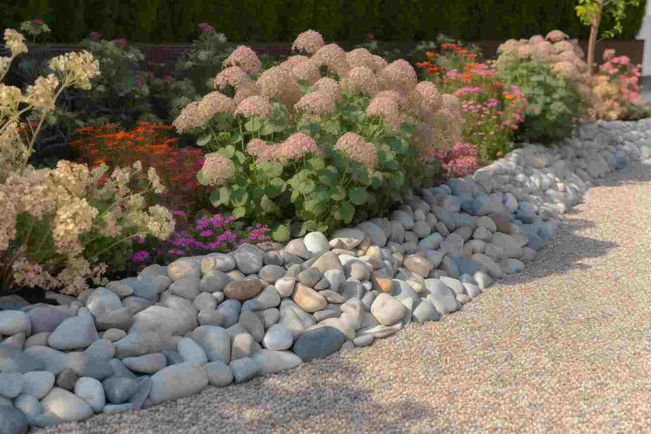 River Rock Flower Bed Edging | Taft Independent with regard to The Ultimate Guide to Foundation Planting with River Rocks and Vibrant Flowers