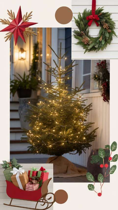 Small Porch Big Impact Clever Christmas Decorating Ideas for Tight Spaces
