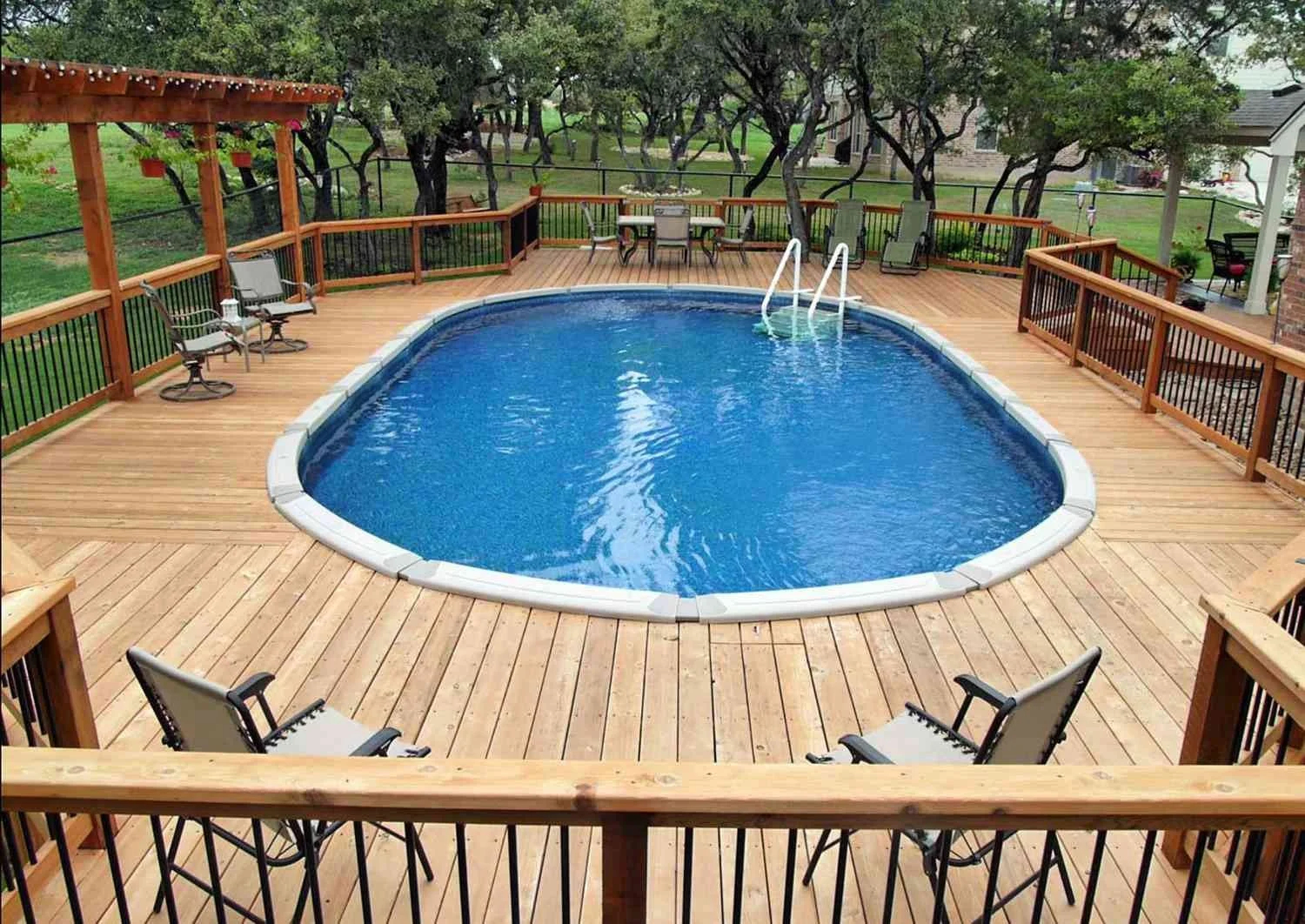Ultimate Guide To Building A Lasting Above-Ground Pool Deck | Composite ... inside How to Build a Deck Around Your Above Ground Pool for a Seamless Look in 2026