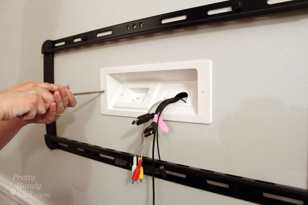 Wall Mounted Tv With Hidden Wires Tutorial – Artofit with regard to Wall Units With Fireplace And Tv